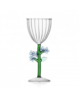 Pahar pentru vin, Light Blue Flower, Botanica - designer Alessandra Baldereschi - ICHENDORF